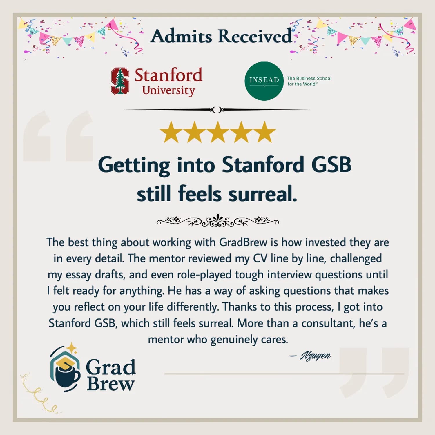 GradBrew student review 1