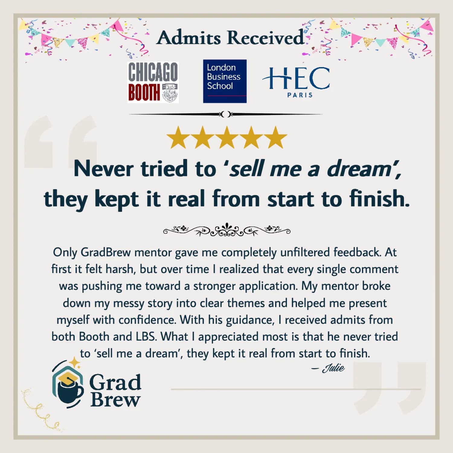 GradBrew student review 2