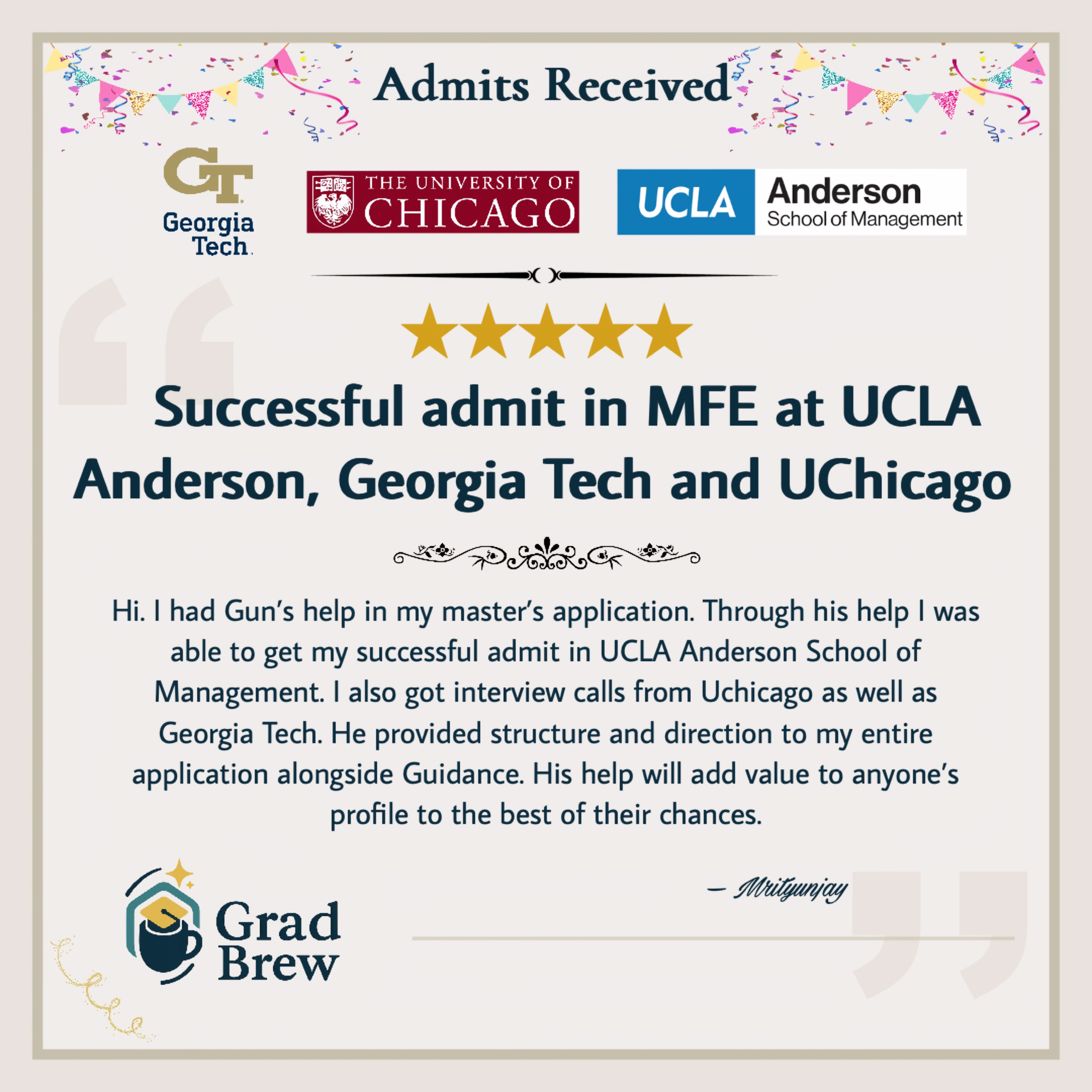 GradBrew student review 11