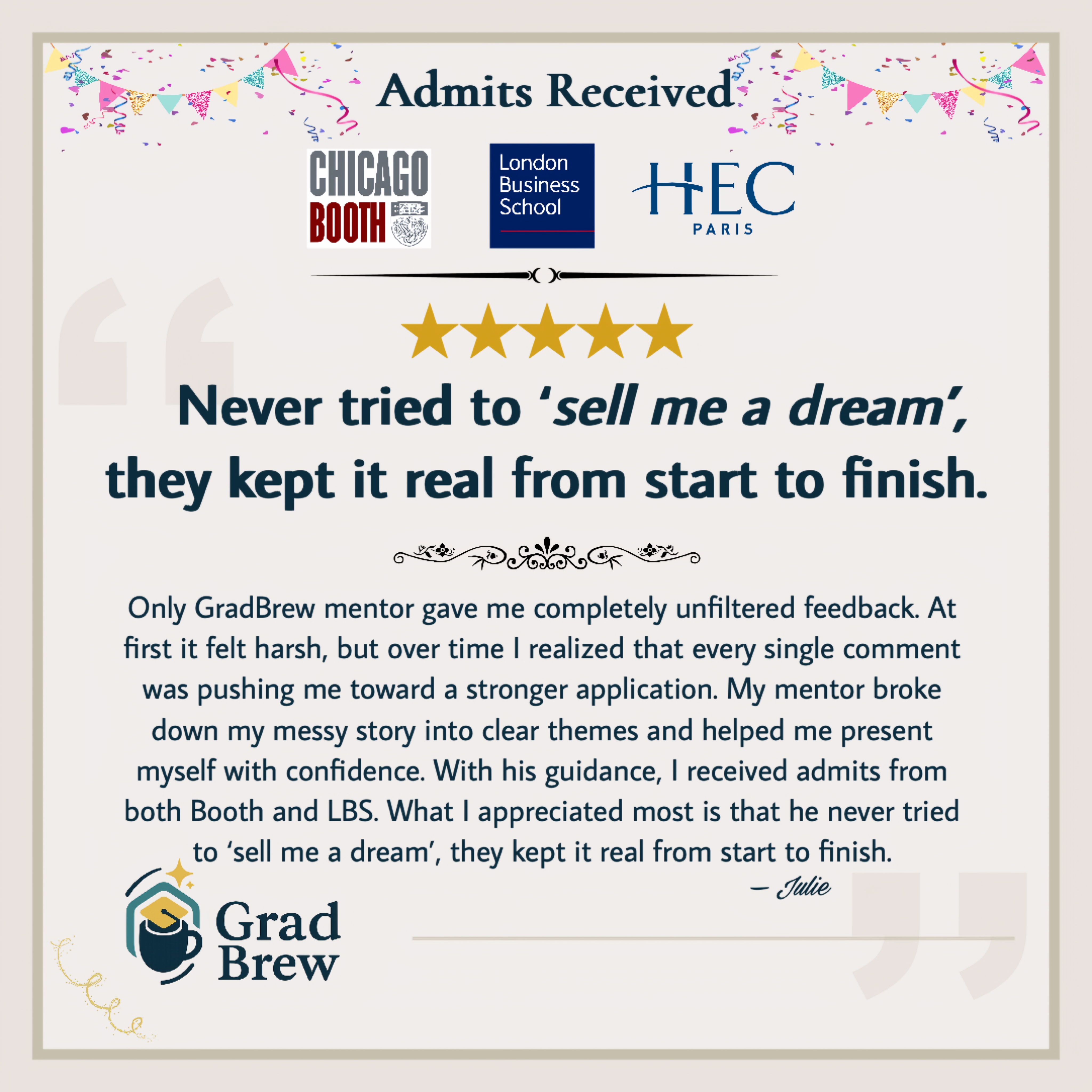 GradBrew student review 2